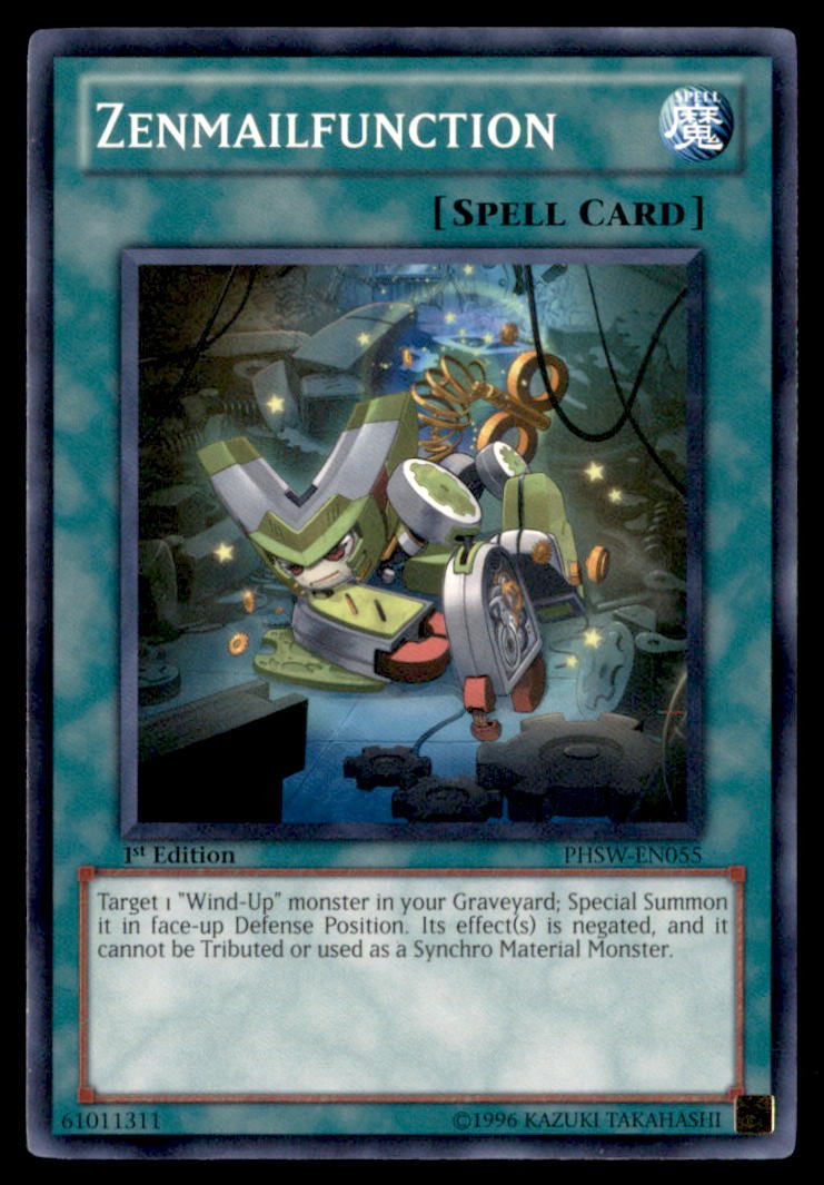 Yu Gi Oh! Zenmailfunction PHSW EN055 Photon Shockwave 1st Edition Regular