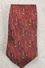 Men's Vintage Silk Self-Tie Sulka Made In France Red Classic