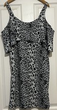 Studio Ladies Animal Print Dress Size 10 Ref00456