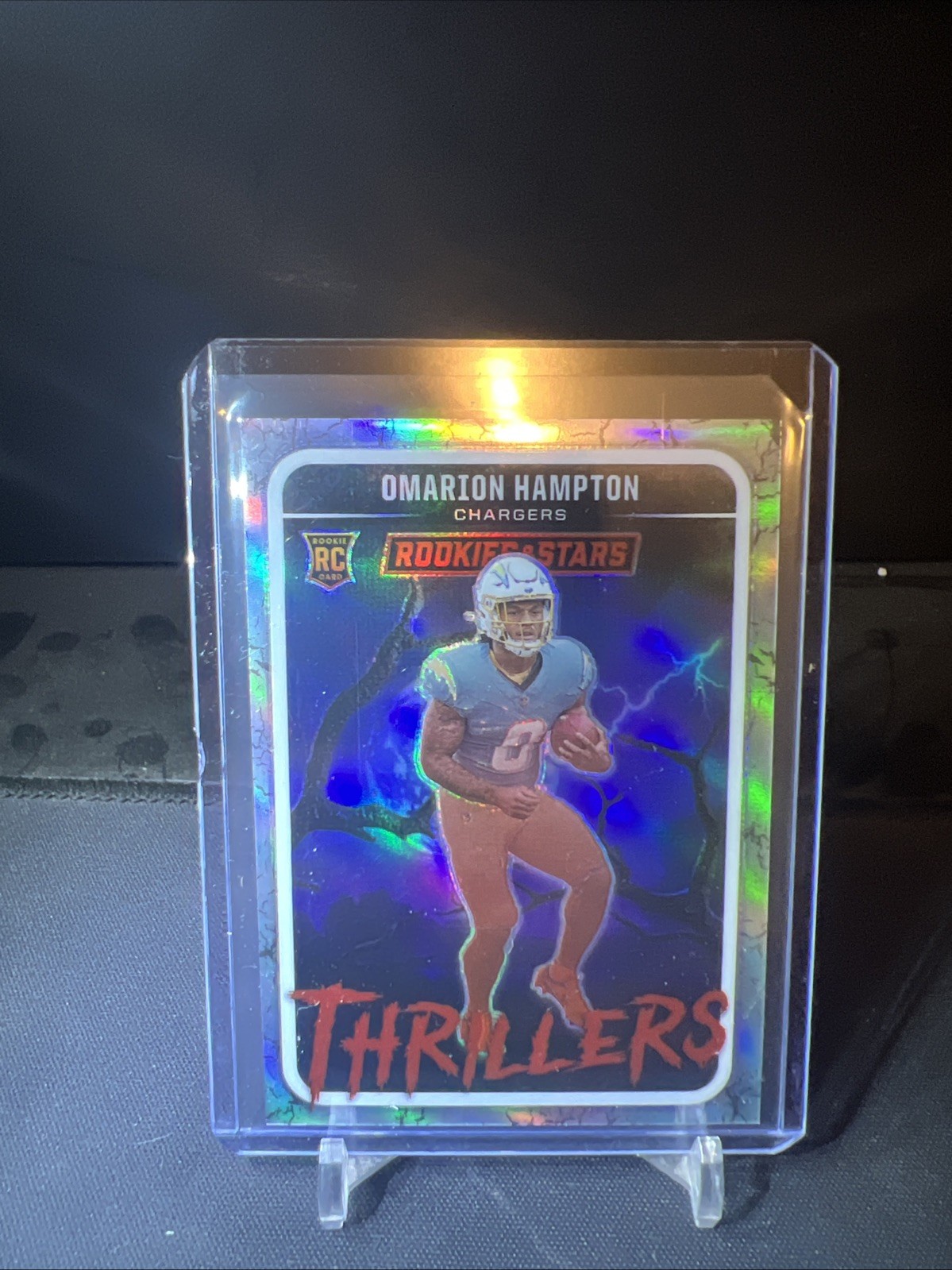 2025 Rookies & Stars Thrillers Omarion Hampton Silver