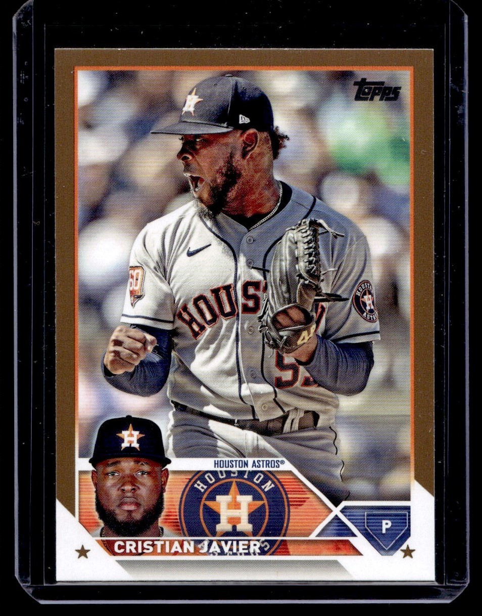 2023 Topps Gold Cristian Javier 0724/2023 Houston Astros #55
