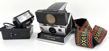 POLAROID SX-70 Land Camera Sonar One Step  Focal Flash  Strap  Untested