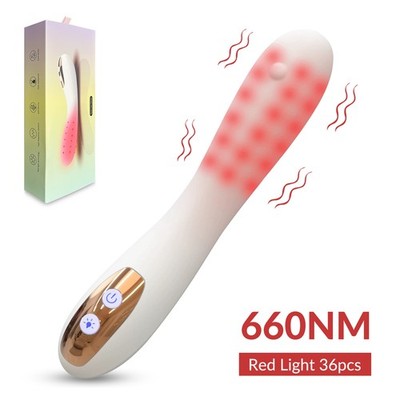 Pelvic Floor Muscle Repair Device 660nm Red Light Heat Vibration Women Massager