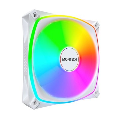 Montech AX120 PRO WHITE 3 IN 1 12 cm Case Fan Pack PWM 72.3 CFM