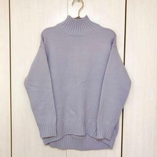GU Puffy Touch Oversized High Neck Tunic Blue New
