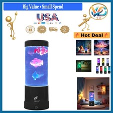 Lightahead Mini Fish Lamp Color Changing LED Aquarium Night Light 9 Inches