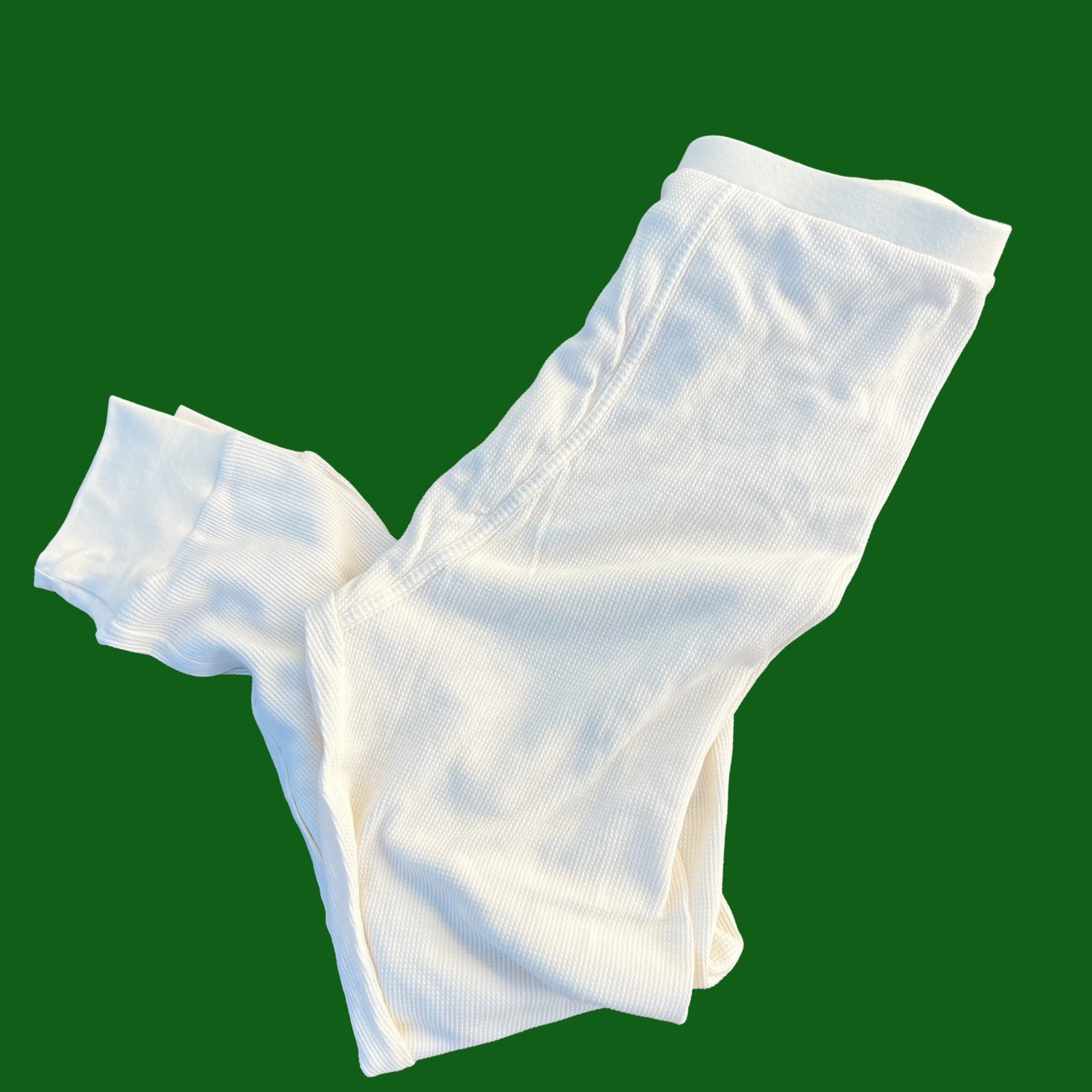 Blair Mens cream white cotton Retro  Thermal  long johns longjohns underwear