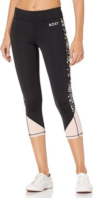 Roxy Women's Shape of You Fitness Capri ~ True Black Izi ~ X-Small NWT