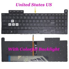 US Keyboard For ASUS TUF Gaming A15 FA507RR FA507RM FA507RE FA507RC Black