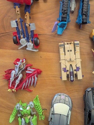 Transformers Action Figure Lot – Parts/Repair | Hasbro Robots, Cars, Jets Bundle - Afbeelding 6 van 16