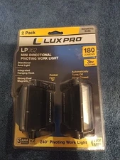 LUXPRO  2 Pack 180 Lumen Broadbeam LED Mini Triangle Area Light LP362 Magnetic