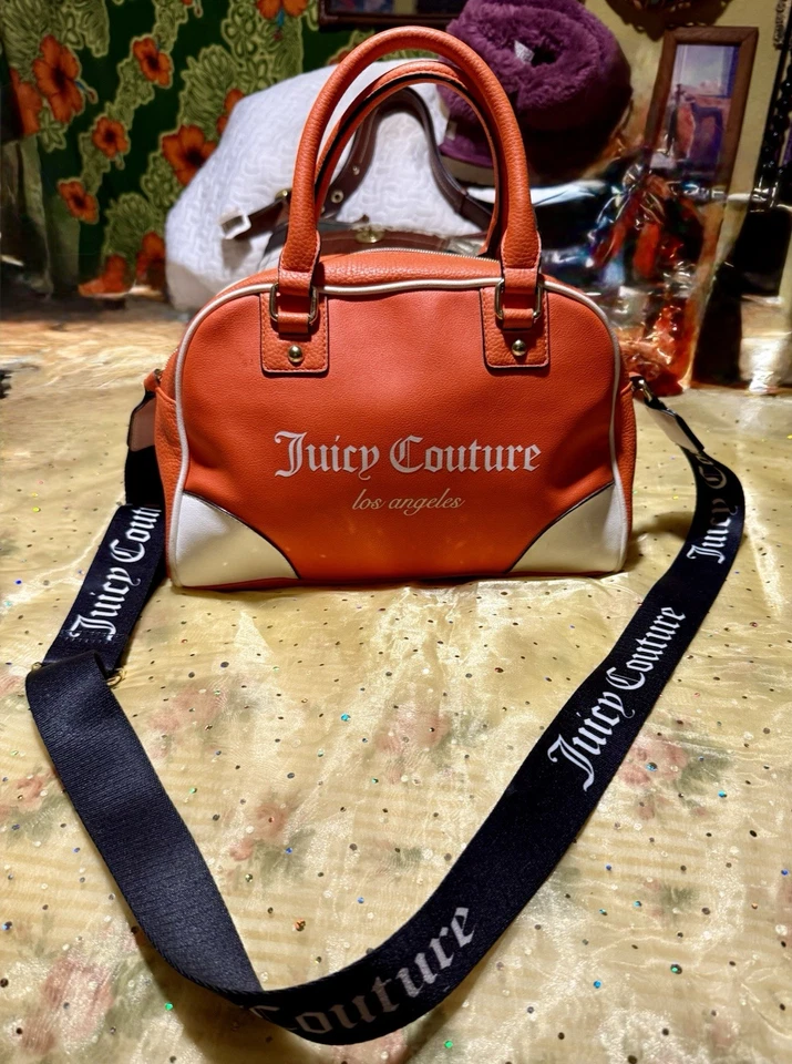 НОВЫЙ ⭐️JUICY COUTURE * Лос-Анджелес 🍊 мандарин сумка котелок сумка боулинг - Изображение 2 из 4