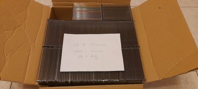 171 Hüllen CD CD-ROM DVD, leer, gebraucht Einzel Slim case