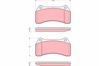 TRW Bremsbelagsatz Scheibenbremse GDB1512 FüR Type X350 XJ Jaguar X200 X358 2