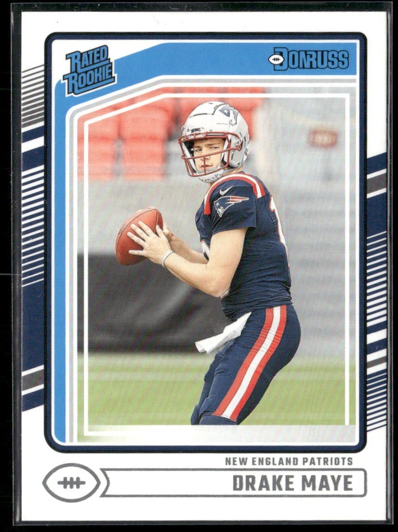 2024 Panini Donruss Drake Maye Rated Rookie Patriots RC #379