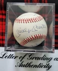 Mickey Mantle - Duke Snider - Willie Mays Triple Signed Baseball PSA/DNA 9 w/LOA