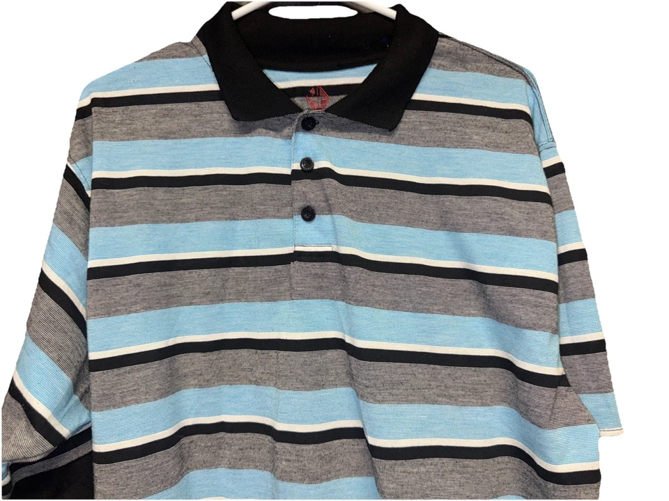 Long Sleeve Polo Collard Shirt  Striped By Swiss Cross XL - Image 3 of 4