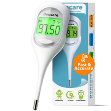 9 Seconds Basal Body Thermometer for Ovulation Rice-White Oral Thermometer f
