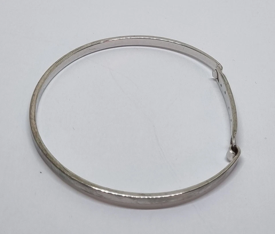 Vintage Hot Diamonds Sterling Silber 925 Klapp Armreif - 6,5 cm - echter Diamant - Bild 3 von 4