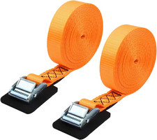 Sturdy 1  x20  Tie-Down Lashing Straps w/ Padded Cam Buckle 1000 lbs 2pk 