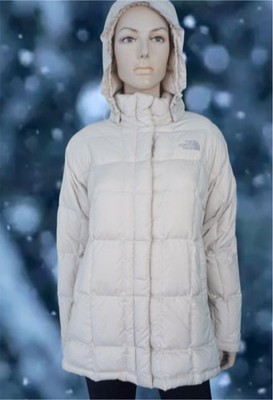 THE NORTH FACE sz M 600 Goose Down Thermoball Puffer Quilted Hoodie Jacket