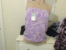 bnwt Boob tube top lilac mix size L 14/16