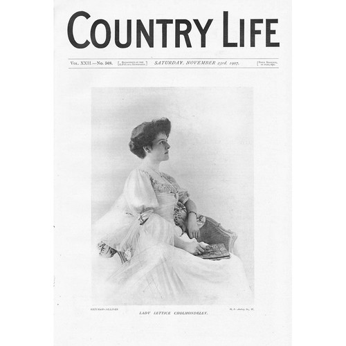 Lady Lettice Cholmondeley Antique Print 1907