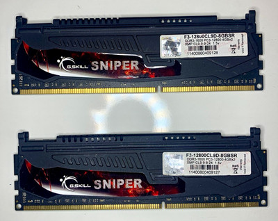 G.SKILL Sniper 8GB (2x4GB) DDR3-1600 PC3-12800 240-Pin DIMM XMP
