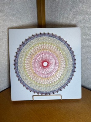 Thread Mandala String Art Round Colorful 3D Object