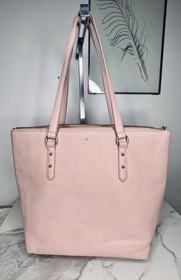 Kate Spade LARCHMONT AVENUE PENNY in Polly Pink Pebble Leather Large Tote