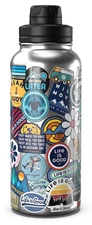 LIFE IS GOOD Double Wall Insulated Stainless Steel Water Bottle Wide Mouth 26 oz
