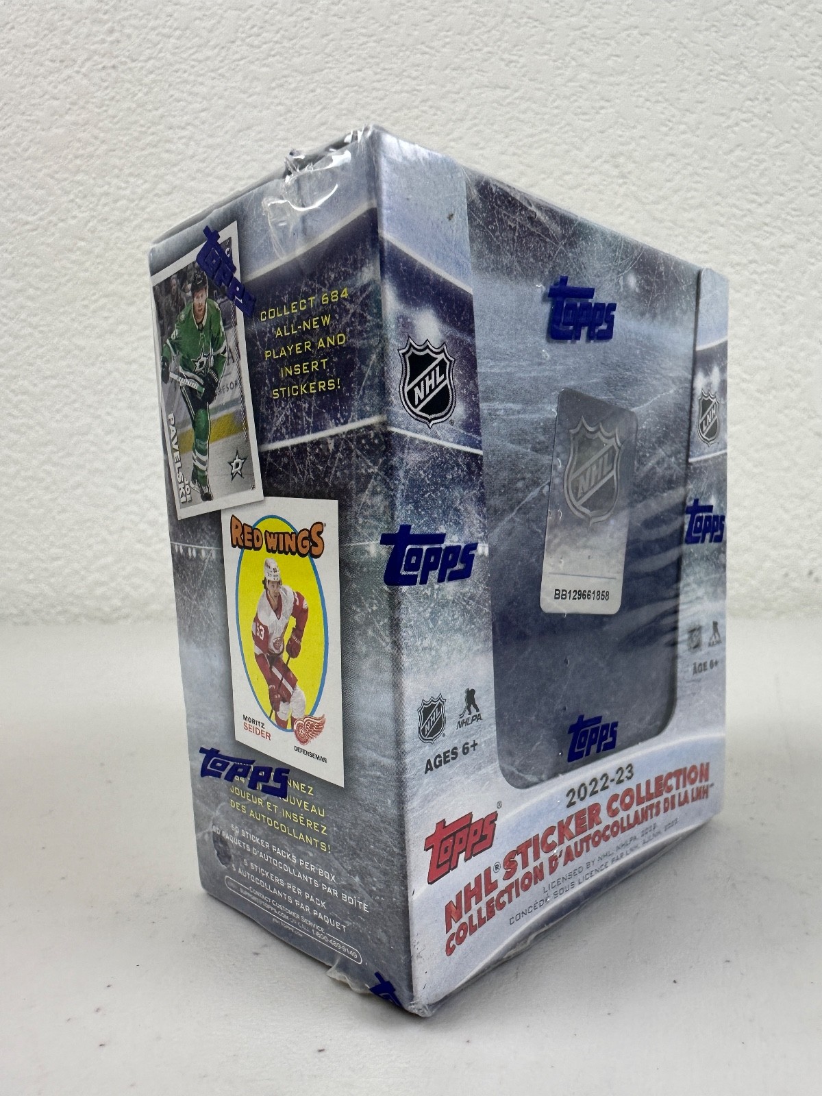 2022-23 Topps NHL Sticker Collection Hockey Factory Sealed Box 50 Packs