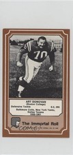 1975 Fleer Team Cloth Patch Stickers The Immortal Roll Art Donovan #25 HOF 2g2