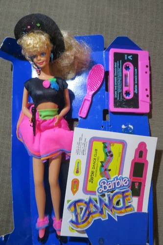 1989 Mattel Vintage Dance Club Barbie Doll with Cassette - #3509