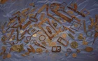 LOT OF DUG CIVIL WAR CAMP RELICS HEANDON CAMP Va Hammond Collection #889