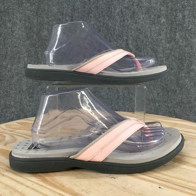Reebok Sandals Womens 10 Flip Flop Pink Toe-Post Comfort Casual Low Top Flats