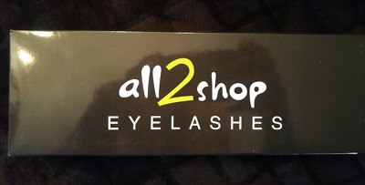 All2shop Natural Professional Cross Fake False Eyelashes Waterproof for Impress