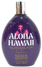 Aloha Hawaii Island Black 500X Bronzing Tanning Lotion 13.5 oz Plateau-Erupting