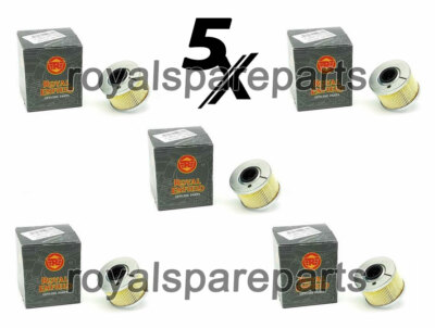 5 PCS Genuine Royal Enfield Meteor & Classic Reborn & Hunter 350 Oil Filter