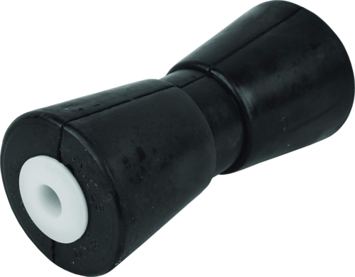 Heavy Duty Boat Trailer Roller, Rubber Shaft Keel, Black - 8, 10 or 12 Inches
