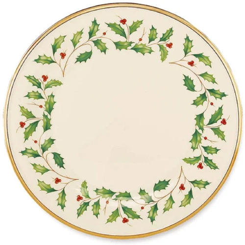Lenox  Fine China HOLIDAY Christmas Dinner Plates - Set of FOUR - N/O