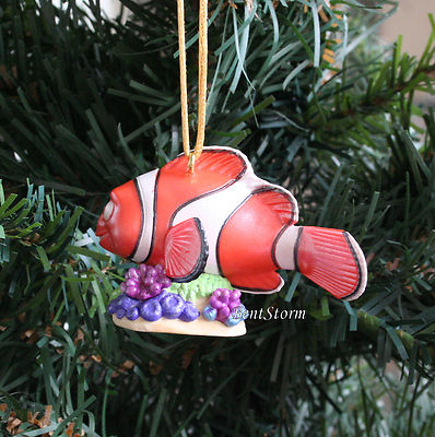 2016 Custom Disney Nemo Finding Dory MARLIN Clown Fish Christmas Ornament PVC 