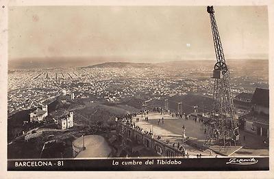 Carte Postale Ancienne Barcelone 1912 - Centre Provincial De Lleida - Noir Et Blanc