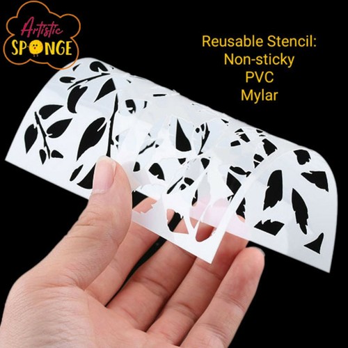 Fern Palm leaf Reusable Stencil A3 A4 A5 Wall Decor Craft Art Flora / leaves2 - Picture 5 of 5