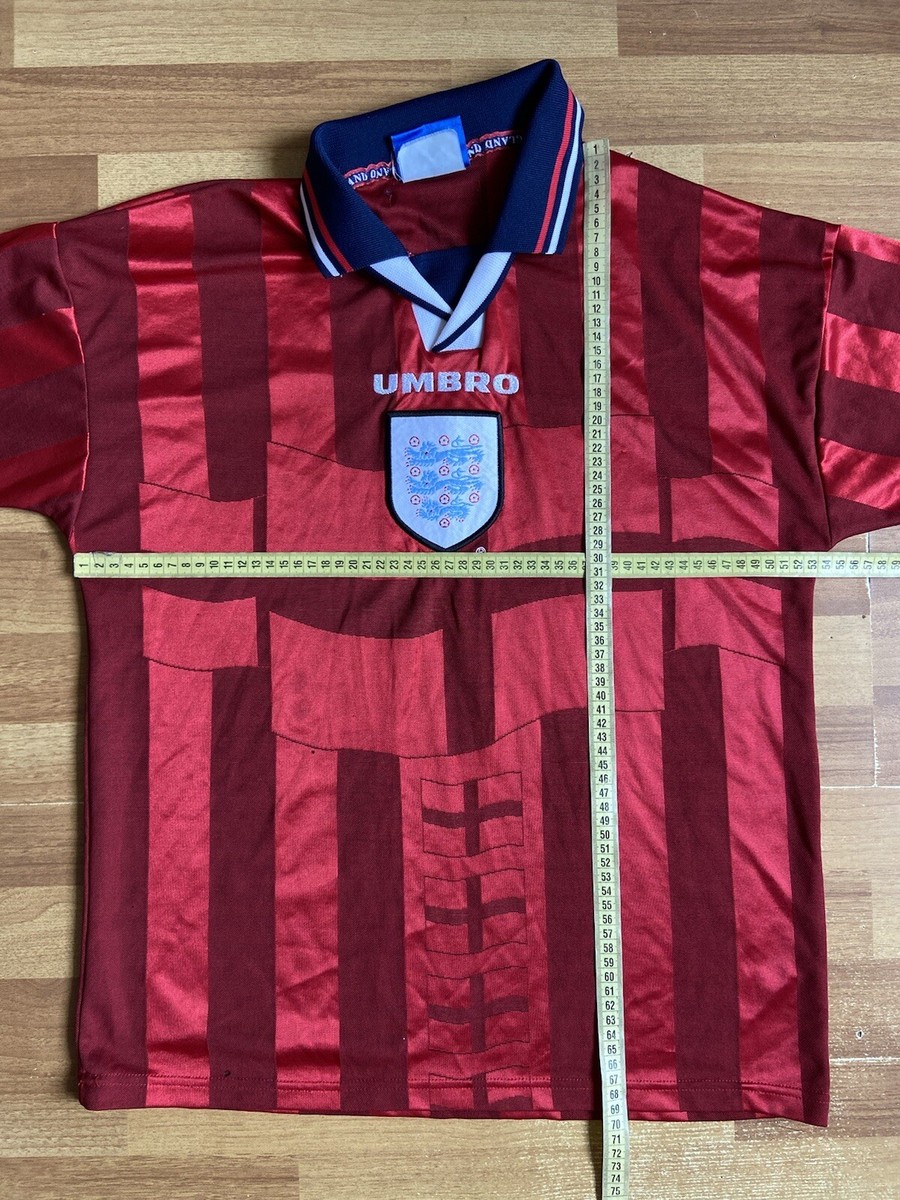 ENGLAND 1998 1999 AWAY FOOTBALL SHIRT SOCCER JERSEY LONG