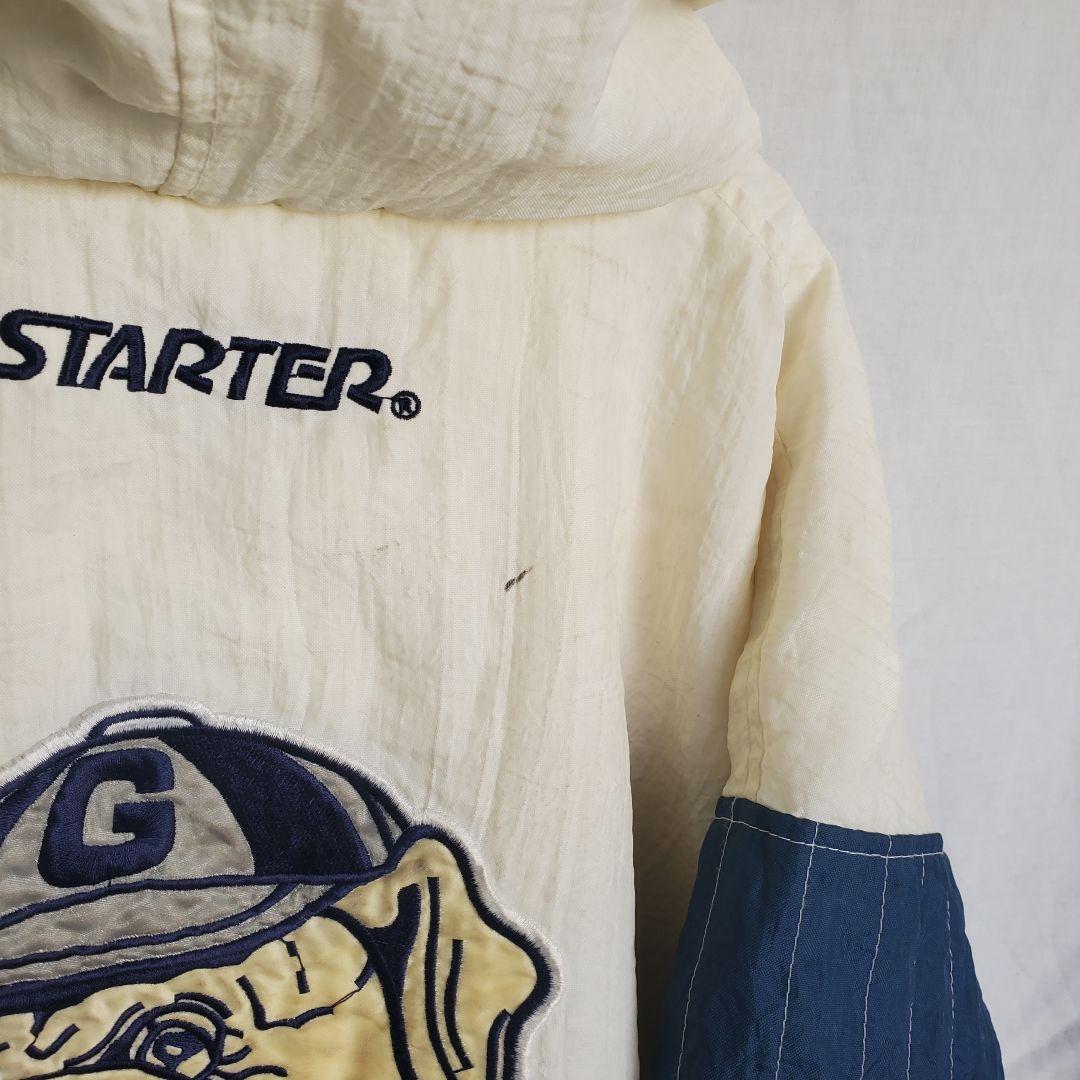 90s STARTER Georgetown University HOYAS Jacket White STARTER 90s STARTER Georgetown University HOYAS Jacket White STARTER