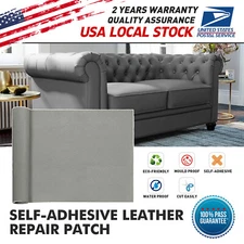 US Leather Repair Kit Self-Adhesive Patch Stick on Clothing Car Seat Sofa Couch