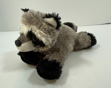Aurora Mini Flopsie Rascal Raccoon Gray  Black 8" Plush Stuffed Toy