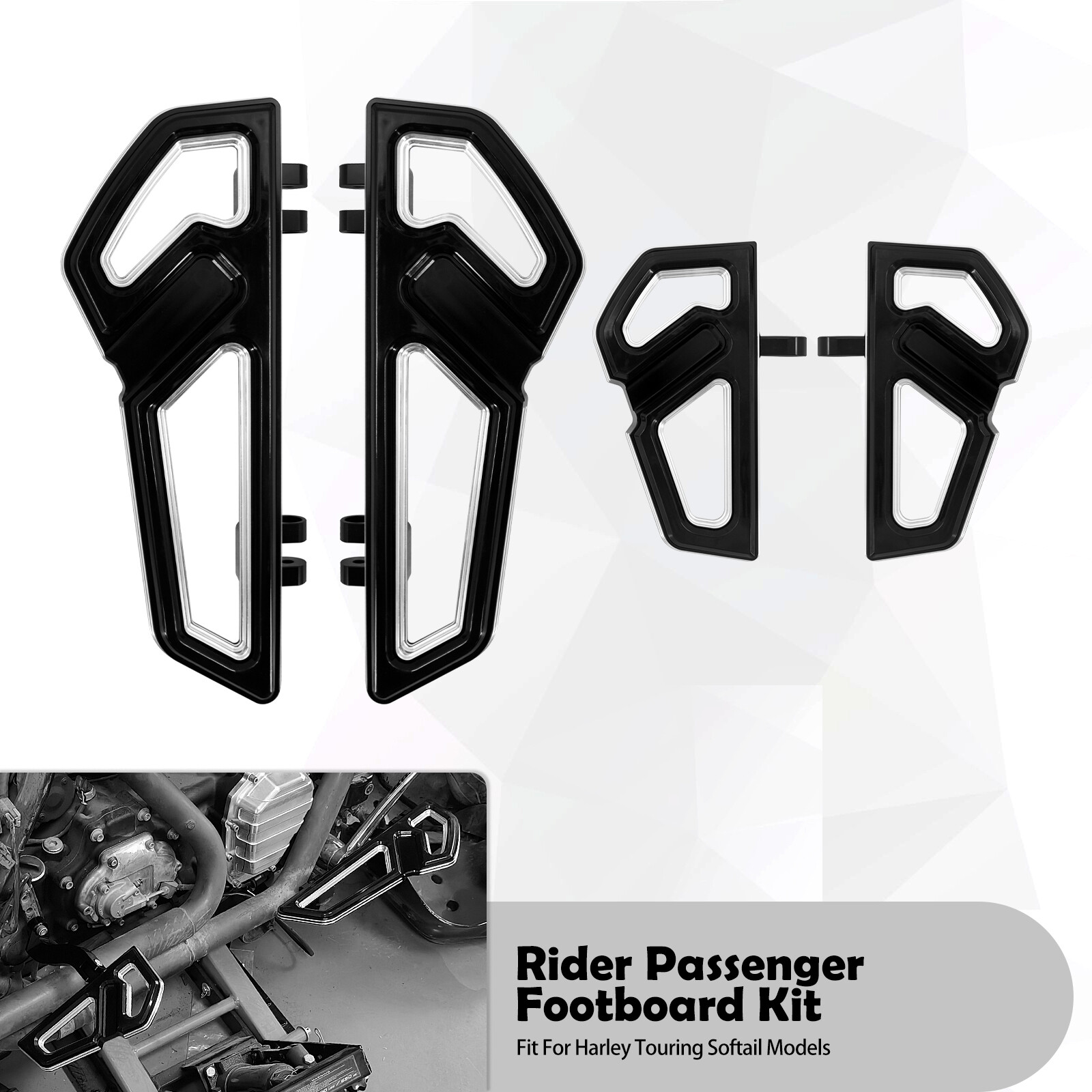 Empire Driver Passenger Floorboards Front Rear Footboard Peg Kit Fit