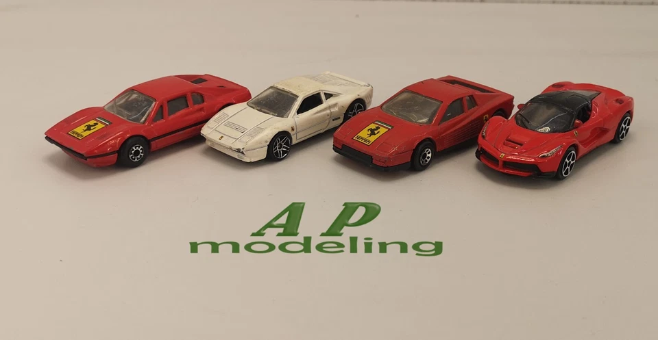 lotto modellini auto Ferrari sportive scala 1/55 1/59 usate modellino obsoleto - Immagine 4 di 4